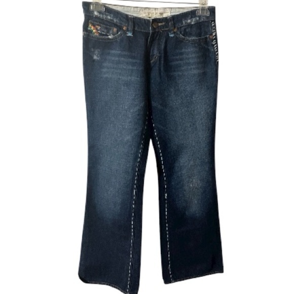 Joe's Jeans Denim - Joes Hendrix Jeans, Flare leg, Cotton, Embroidery, Rainbow, Sz 27x31, Denim​